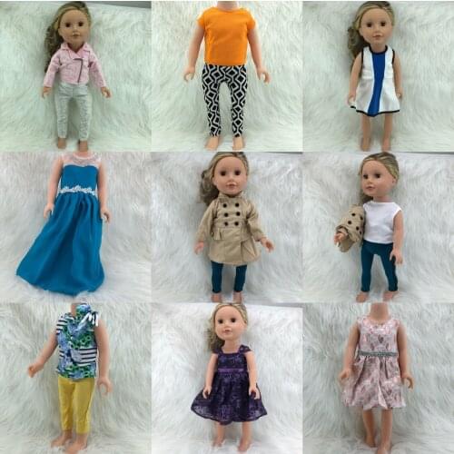 The clothes for 18-inch Doll gotz kidz Travel Girl original dress dress replacement for American girl og girl gift no doll
