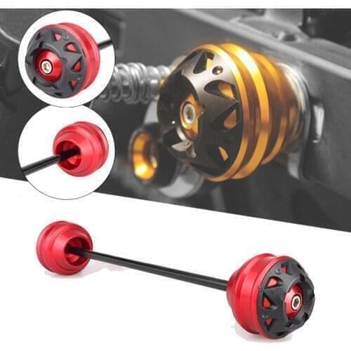 MTKRACING front and rear axle sliders fork wheel protection crash pad kit for DUCATI Street Fighter V4 StreetFighter V4S 2020