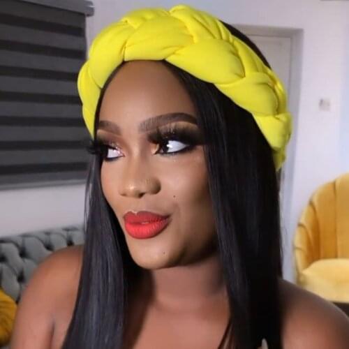 Bronzing Fabric Womens Headbands Elastic Braids Hair Bands Female Turban Cap Party Headwear Accessories Fashion Bandage Bandana