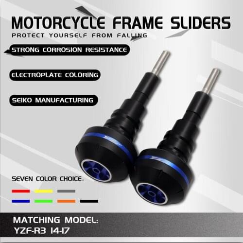 Motorcycle CNC Crash Pad Frame Slider Protection Guard For YZF-R3 YZFR3 YZF R3 2014 2015 14 15