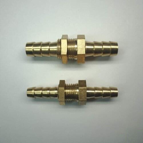 Reducing Fit 4/6/8/10mm Hose Brass Bulkhead Hosetail Hose Barb Pipe Fitting Connector