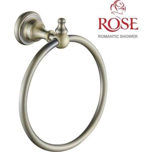 ROSE Towel shaped rings, brass ring rack,circle rack holder for towels Wall,wall bracket for towels in the bathroom,round towel rail RG1106Q