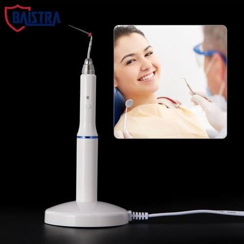 Dental Cordless Gutta Percha Obturation Pen Endo Heated Pen 100V/220V with 2 Tips for Root Canal Filling