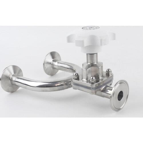 Fit 19/25/32/38/51mm x 1.5" 2" Tri Clamp Sanitary U-Shaped Diaphragm Valve 316L Stainless Steel Homebrew
