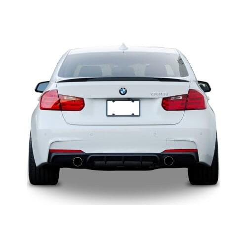 BMW 3 F30 Sedan Universal Performence Spoiler Piano Black Abs Plastic Sporty Appearance Easy Assembly Ornament Accessories Car