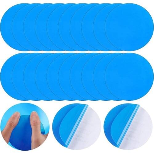 10pc Vinyl Repair Patch, Waterproof Round Self-adhesive Pvc Repair Patches, Pool Patch For Inflatable Boat Raft Pool Accessories