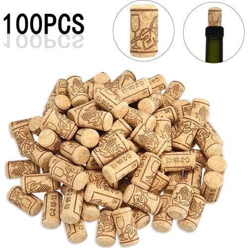 100Pcs Soft Cork Bungs Homebrewing Red Wine Champagne Bottle Stopper Bungs Multi Styles DIY Bottle Sealing Stopper Plug Barware