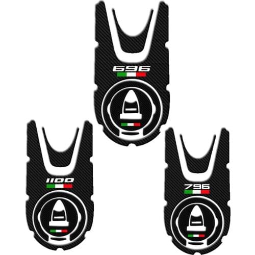 3D Motorcycle Tank Pad Protection Fuel Cap Comp3atible Case for Ducati MONSTER 696 796 1100 2008-2014 09 10 12 13 Carbon-look