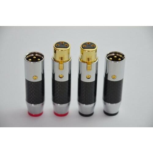Free shipping Microphone balanced xlr three-pin plug (1 set)