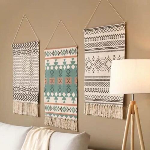 5 Models Geometric Handmade Tapestry Wall Hanging Macrame Home Decor Retro Nordic Door hang Craft Handcrafted Indian Decor New
