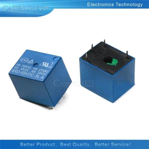 5pcs/lot Relay SRD-06VDC-SL-C SRD-06VDC-SL SRD-06VDC SRD-06V relays 5PINS 6V DC High Quality