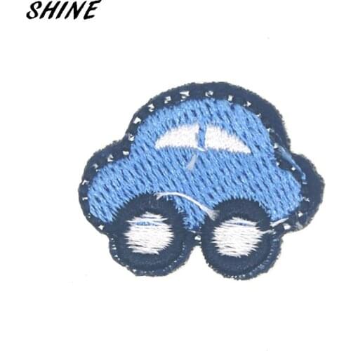 6pcs/lot Car Embroidered Badges Iron On Patches For Clothing Motif Sticker DIY Craft Sewing Accessories 2.7x2.2cm