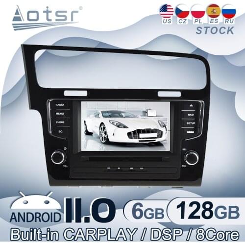 Android 11 For Volkswagen GOLF 7 2013 - 2018 Car Radio GPS Navigation Multimedia Video Player Stereo Audio Head Unit CD Recorder