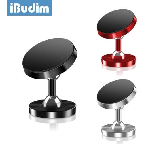 IBudim Car Phone Holder Magnetic Car Smartphone Holder for iPhone 12 11 Pro Max XR Samsung Magnet Car Mobile Phone Support Mount