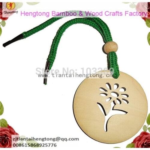 Free ship 10pcs/pack scented wood car hanging/auto hanging/wood craft/flower pendant/ flower engraving car hanging