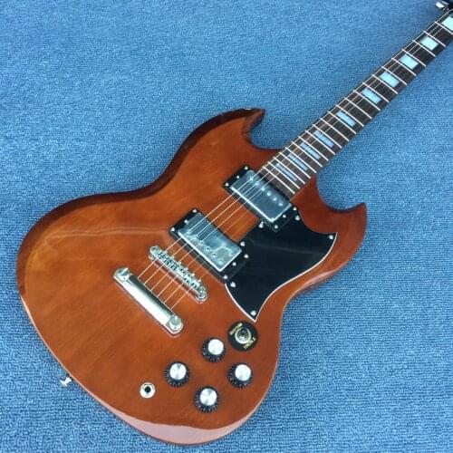 Free delivery, customized high quality electric guitar, rosewood fingerboard Brown Guitar,chrome-plated hardware