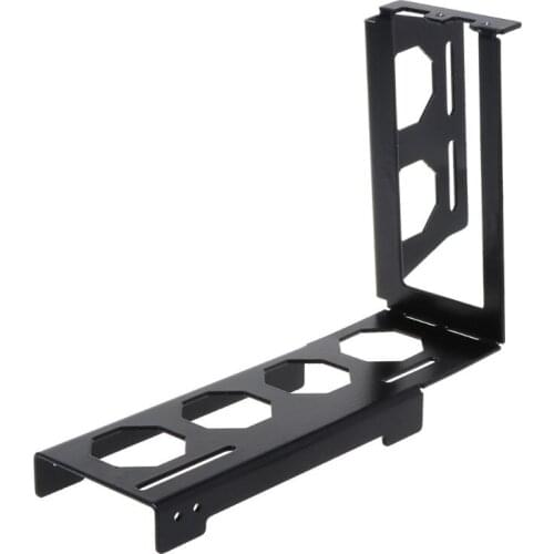 DIY Metal Graphics Card Bracket Riser Fixed Vertical Case PCI-E 16x x16 Internal Brackets Holder Stent Stand