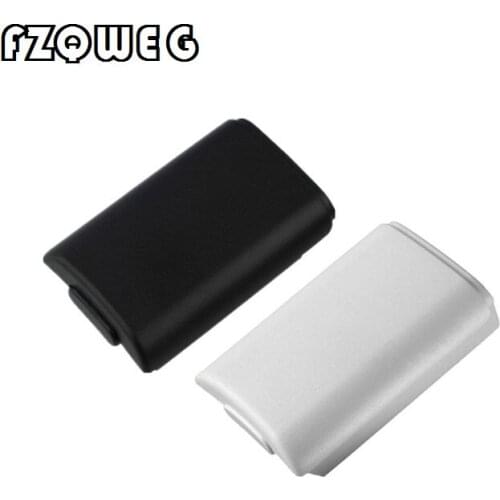 FZQWEG 200 PCS Black&White Optional Plastic Battery Pack Battery Cover Case Replacement for Xbox 360 Repair Part
