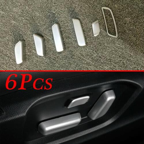 Chrome Seat Adjust Adjustment Switch Buttons Cover Trim Fit For Mazda CX-5 CX5 KF 2017 2018 2019 2020 Accessories