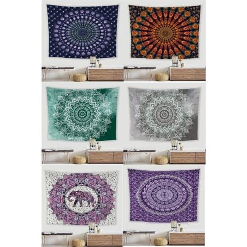 Indian Wall Tapestry Boho Aesthetic Wall Hanging Background Cloth Beach Picnic Camping Sitting Tablecloth Sofa Cover Room Decor