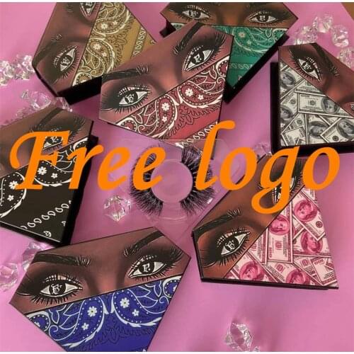 Custom Logo NEW wholesale diamond eyelash packaging box lash boxes packaging mink lashes square round empty case bulk Makeup