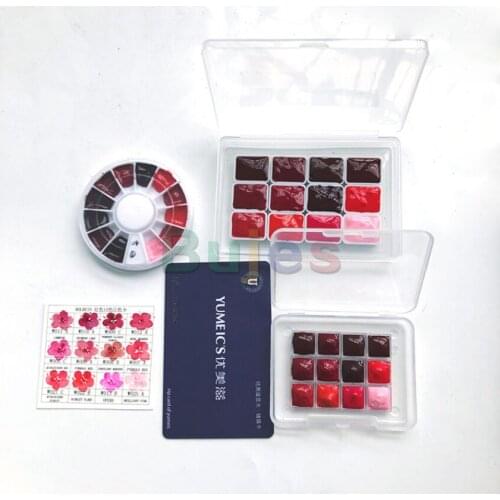 Japan Holbein Red series watercolor pigment 12 color Water Color Pigments Sub-packed Disc 0.5ml 1.5ml 2ml art supplies