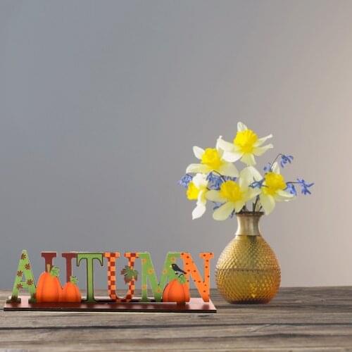 Thanksgiving Crafts Doll Wooden Ornaments New Harvest Festival Pumpkin Scarecrow Owl Angel Party Scene Party Supplies Decor