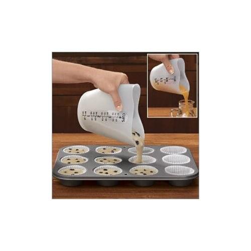 500 ml Loving Heart Shape Thickening Soft Silicone Measuring Cup Heat Resistant Measuring Cup Baking Tools