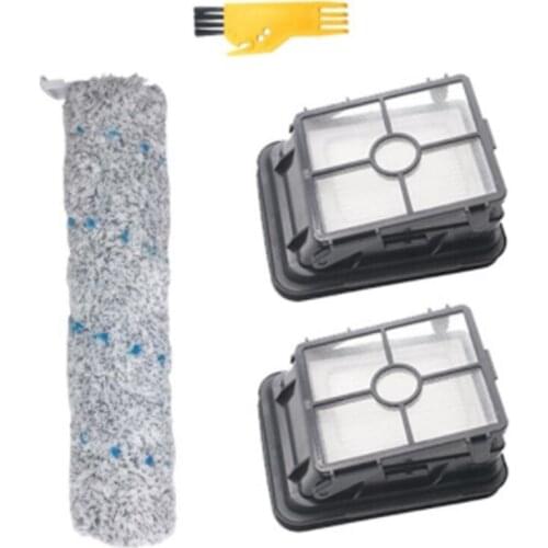 2554A Roller Brush Filter Set For Bissell Crosswave Cordless Max Series 2553 2590 2594 2596 Wet Dry Vacuum Cleaner Parts
