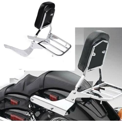 Motorcycle Detachable Backrest Sissy Bar Luggage Rack For Suzuki Boulevard M50 2005-2009 C50 2005 2006 2007 2008 2009 2010 2011