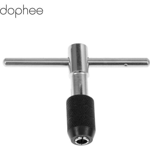 M6-M12 T-Handle Tap Wrench Chuck Hand Tool T Type Screw Tap Holder Handle Reamer Adjustable Screw Tapping Tool