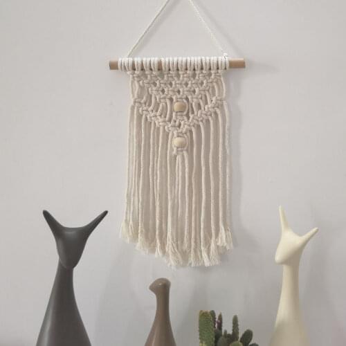 Artracyse Hand Woven Cotton Tapestry Childrens Room Decorations Photo Props Nordic Wall Hangings