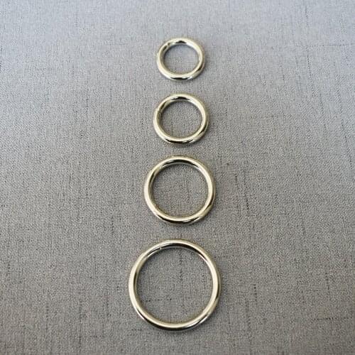 10 Pcs/Lot 15mm 20mm 25mm 32mm O Ring Use For DIY Bag Strap Belt Handle Shoulder Webbing Leather Craft Accessories