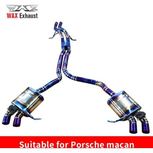 High efficiancy titanium exhaust with valvelectronic for Porsche macan