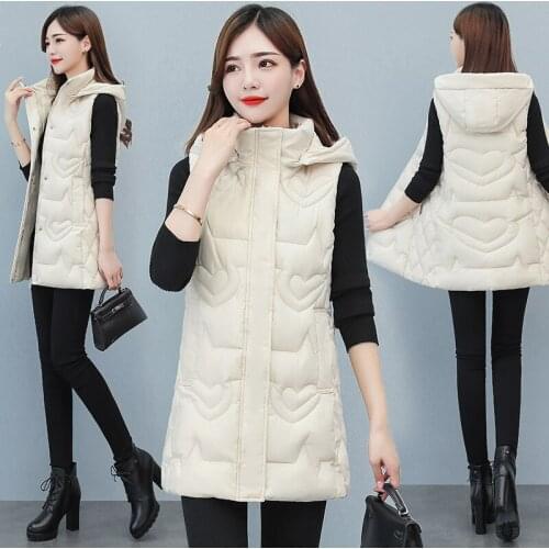 Women Vest Jacket 2022 Spring Autumn new fashion hooded chic warm jacket vest fashion youth elegant street women vest jackets