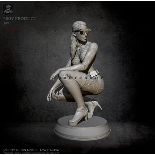 1/24 Resin model kits beauty self-assemlbed TD-2494B