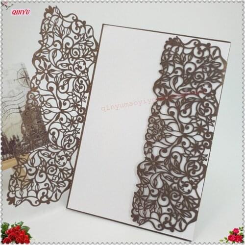 10 Pieces Laser Cut Wedding Invitations Decoration Favors Invitation Card Birthday Invitation Invitations Event Supplies 5ZSH824