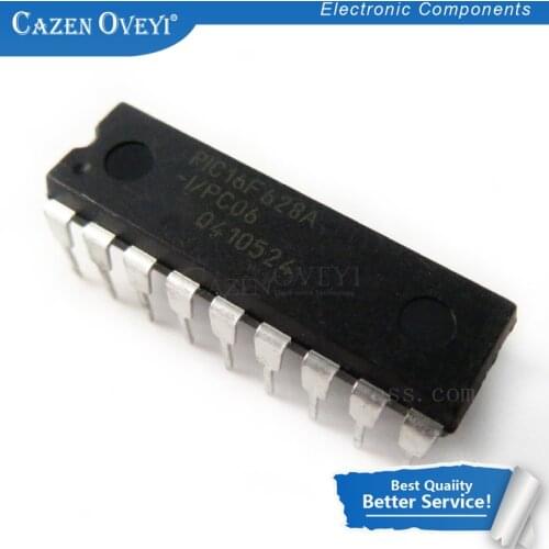 10pcs/lot PIC16F628A-I/P DIP-18 PIC16F628AIP DIP PIC16F628A 16F628A DIP18 16F628A-I/P In Stock