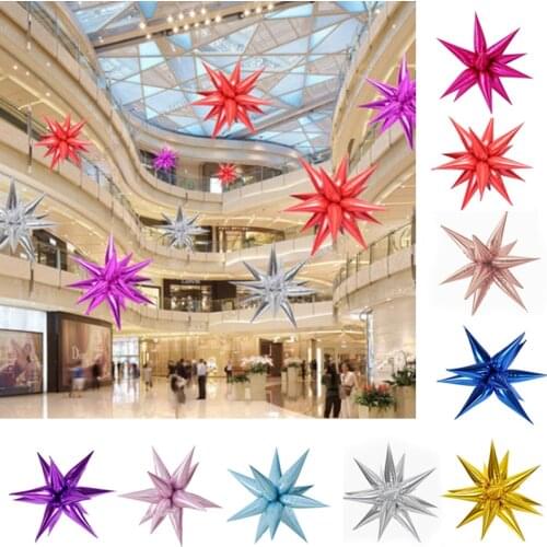 12Pcs/Lot Foil Balloons Exploding Stars Ballon Water Drop Shape Air Ballons Wedding Birthday Party Market Home Diy Decorations