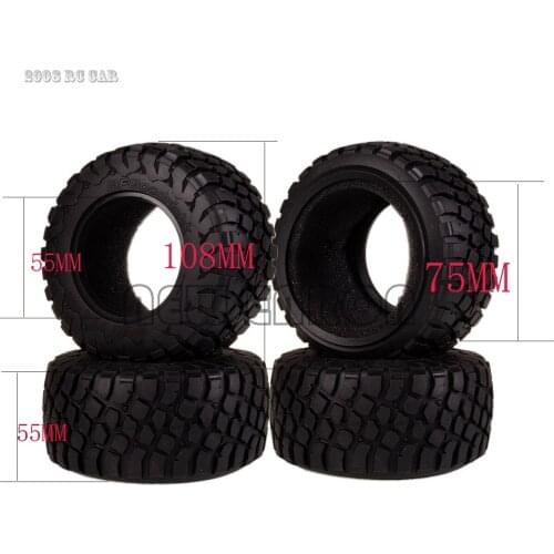 4PCS Rubber Tires Tyre & Foam AX-4004 FOR 1/10 RC Short-Course Truck Traxxas Slash HPI 1:10 Wheel Rim