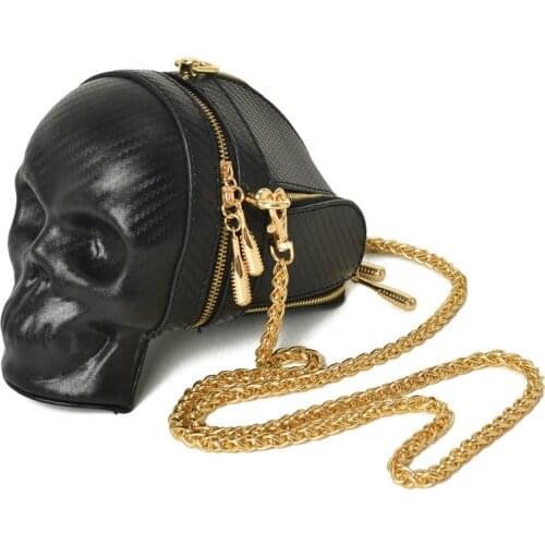 Ameiliyar Brand Fashion Gothic Skull Retro Rock bag Women Shoulder Bags Phone Case Holder Purses and Handbags Crossbody Bag