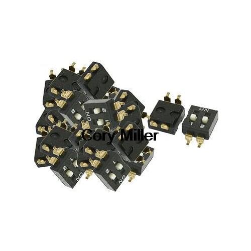 Electronic Component 2 Way Slide Type SMD DIP Switches