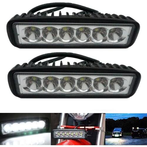 2pcs 6 LED Spot / Flood Work Light 4WD 12V/24V Led Work lights for Off Road 4x4 Auto SUV Van Motorcycle Car ATV Trucks