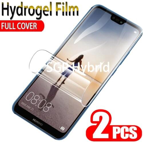 2PCS Hydrogel Film For Huawei P20 Pro Lite Screen Protector Display Protective Film For huawei p20 pro lite huawie hauwei film
