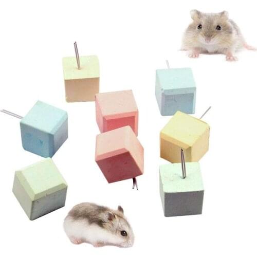 Hamster Molar Stone Small Pet Chew Toy Teeth Grinding Block Calcium Stone For Rabbit Teeth Pumice Stone Mineral Calcium Treats