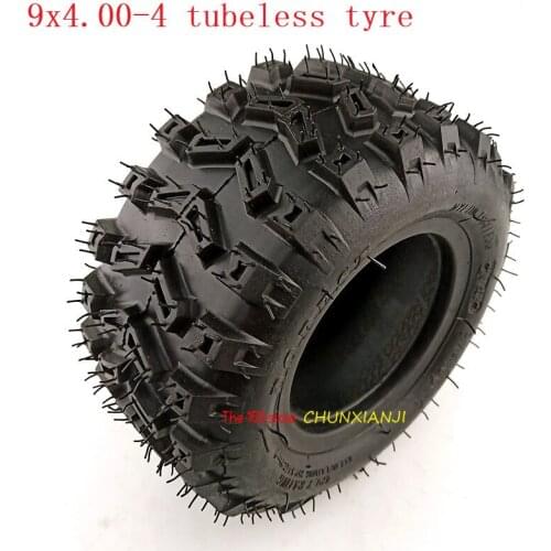 9X4.00-4 Golf Go Cart ATV Pocket Bike tubeless Tire 9x4.00-4 Turf Rider Tread Tubeless Lawnmower wheel tyre