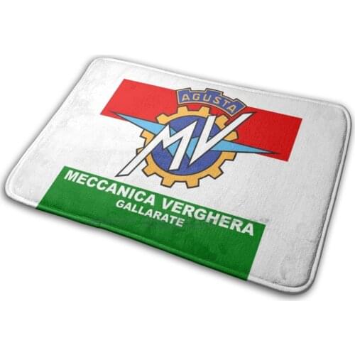 Mv Agusta Mat Rug Carpet Anti-Slip Bedroom Entrance Door Mat Mv Agusta Italy Races Automotive Motorcycles Motors Bikes