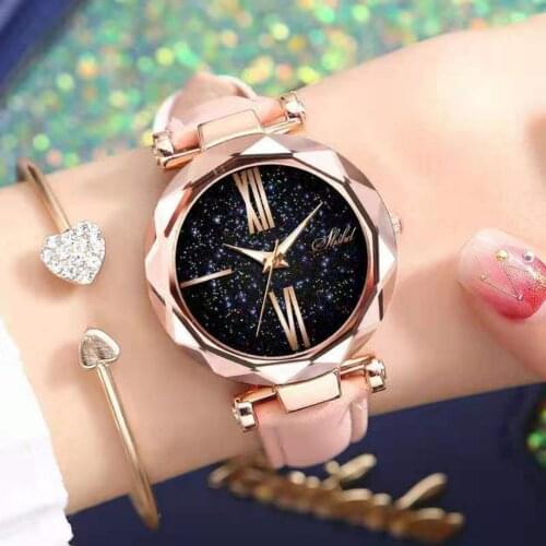 SHSHD Fashionable casual womens watch watches female atmospheric watches female students trend can be customized