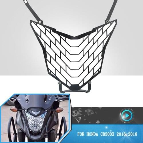 Motorcycle Accessories Front Headlight Headlamp Grille Guard Mesh Cover Protection For HONDA CB500X CB 500X 500 X 2016 2017 2018