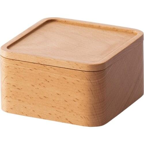 Nature wood storage box jewelry box watch box with lid